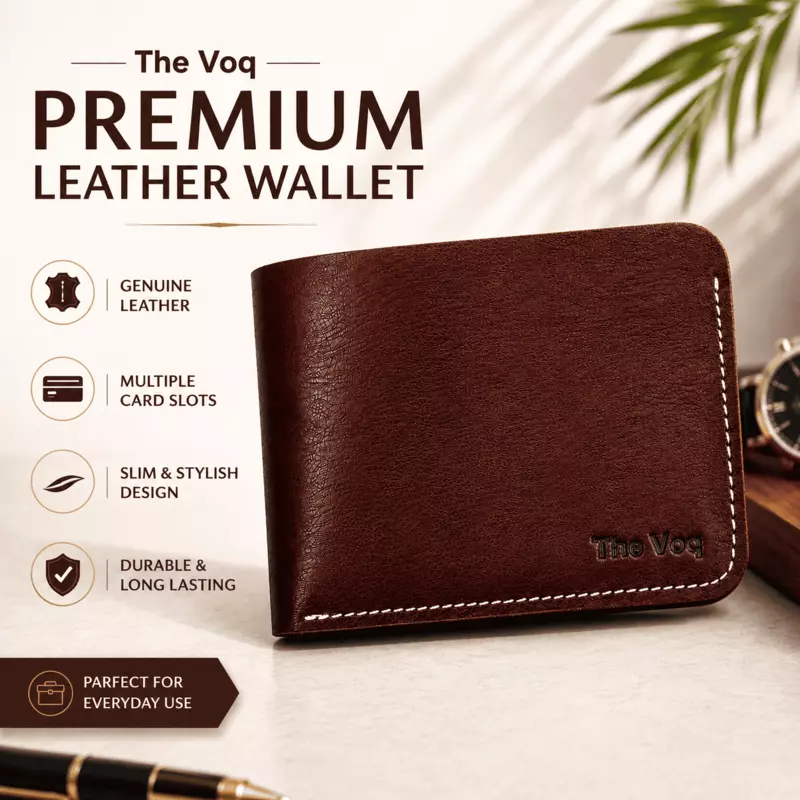 Premium Genuine Leather Slim Wallet for Men L-2