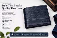 Premium Two-Tone Crocodile Print Genuine Leather Wallet for Men CL-1