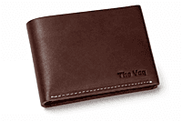 Brown Leather Men’s Wallet – Slim Bifold Classic Casual Wallet R-1